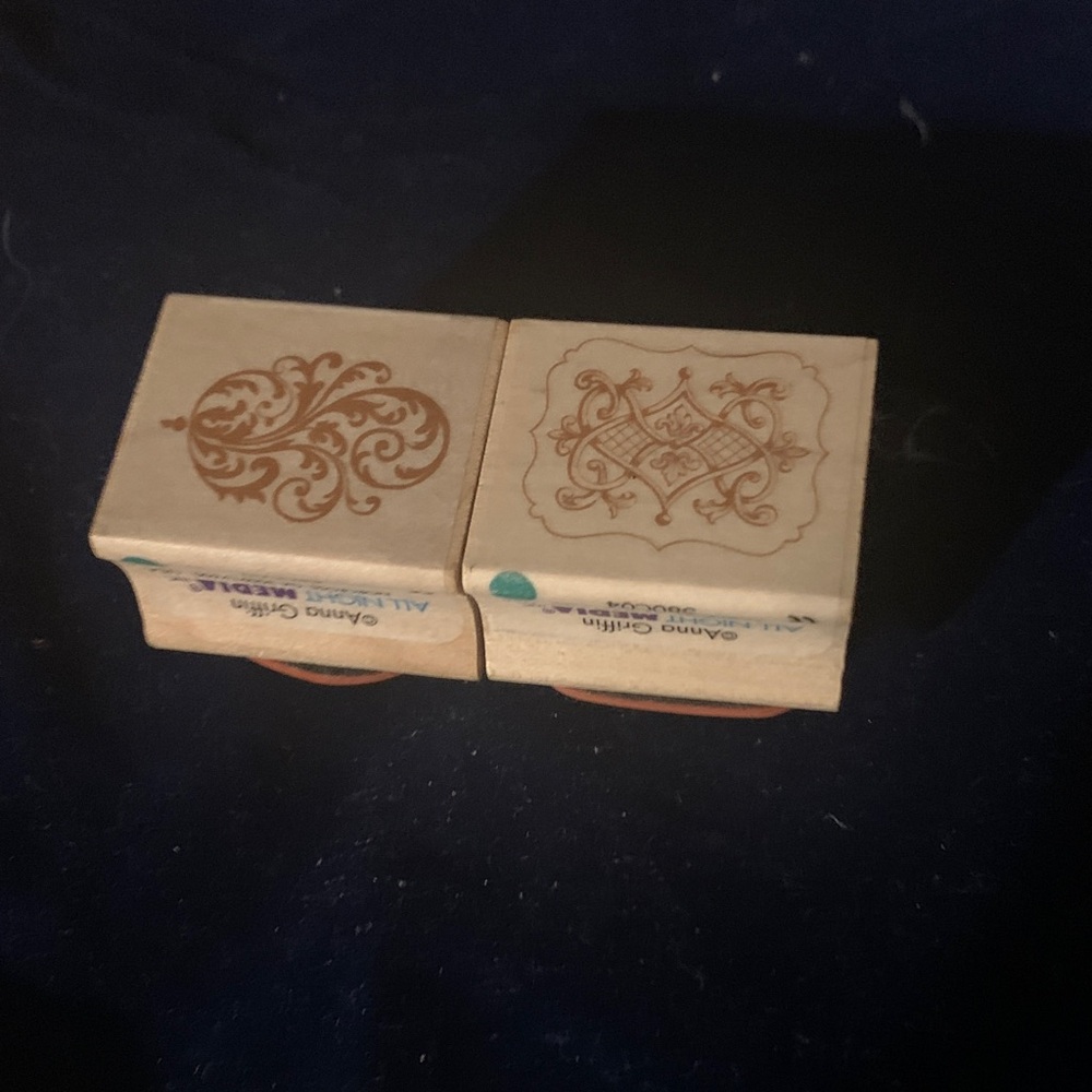 Anna Griffin Wooden Stamp Duo